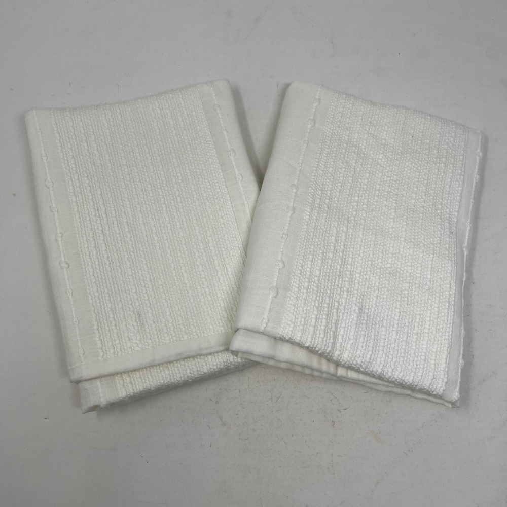 Hearth & Hand‎ with Magnolia King Pillowcase Set White Textured Dobby Stripe 2pc